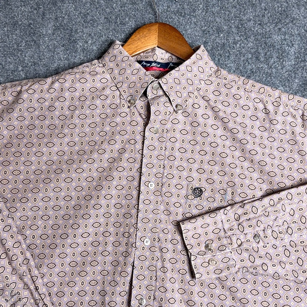 Wrangler George Strait Shirt Mens XL Long Sleeve Cowboy‎ Cut Western Geometric